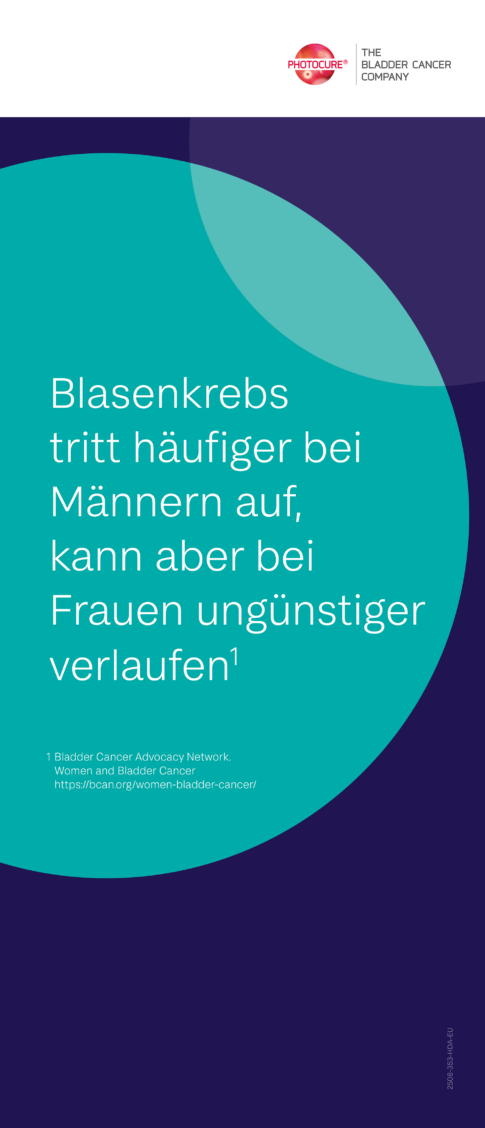 Blasenkrebs tritt häufiger bei Männern auf, kann aber bei Frauen ungünstiger verlaufen