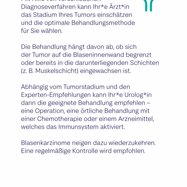 Behandlung des Blasenkarzinoms