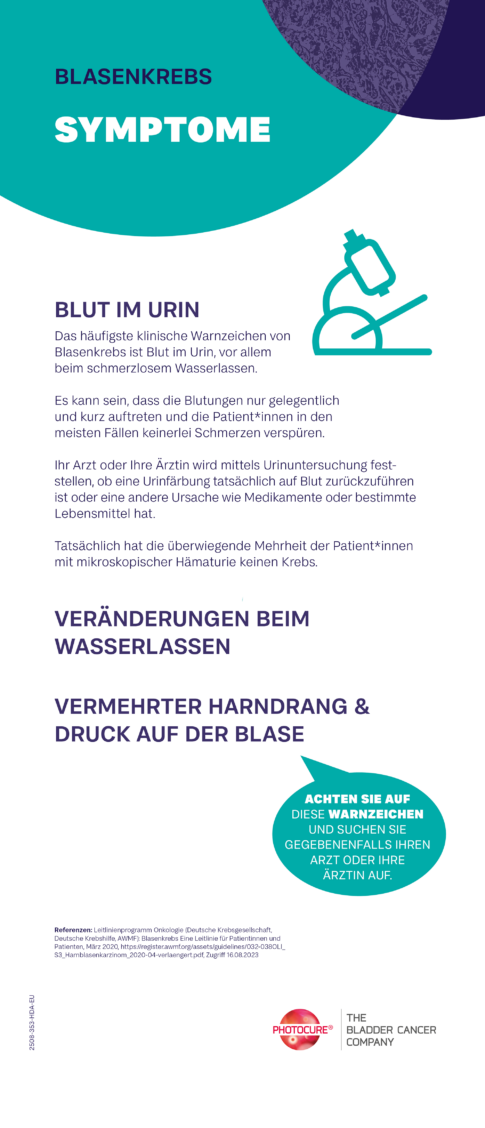 Symptome Blasenkrebs